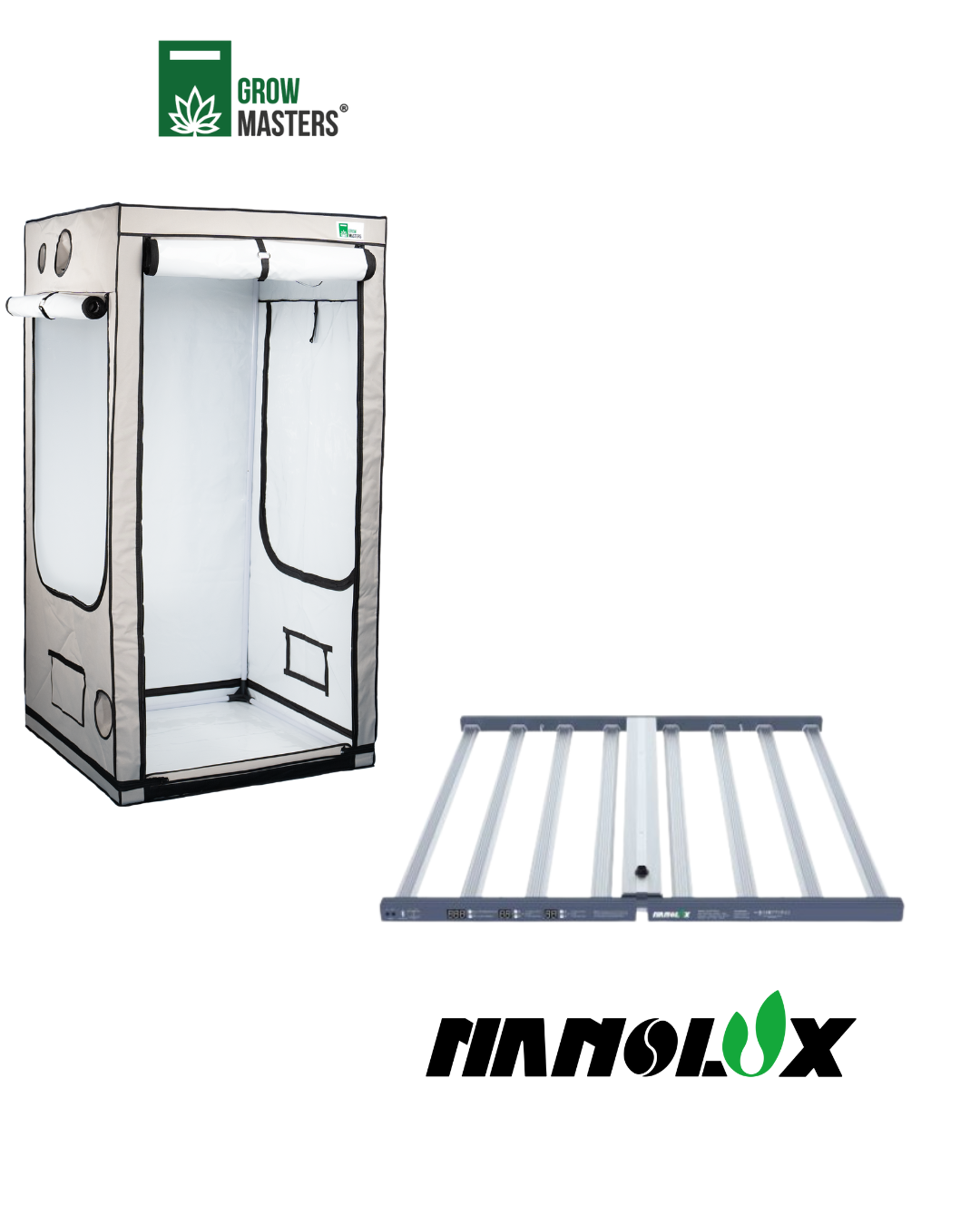 Grow Masters Set 120x120cm + Premium Led