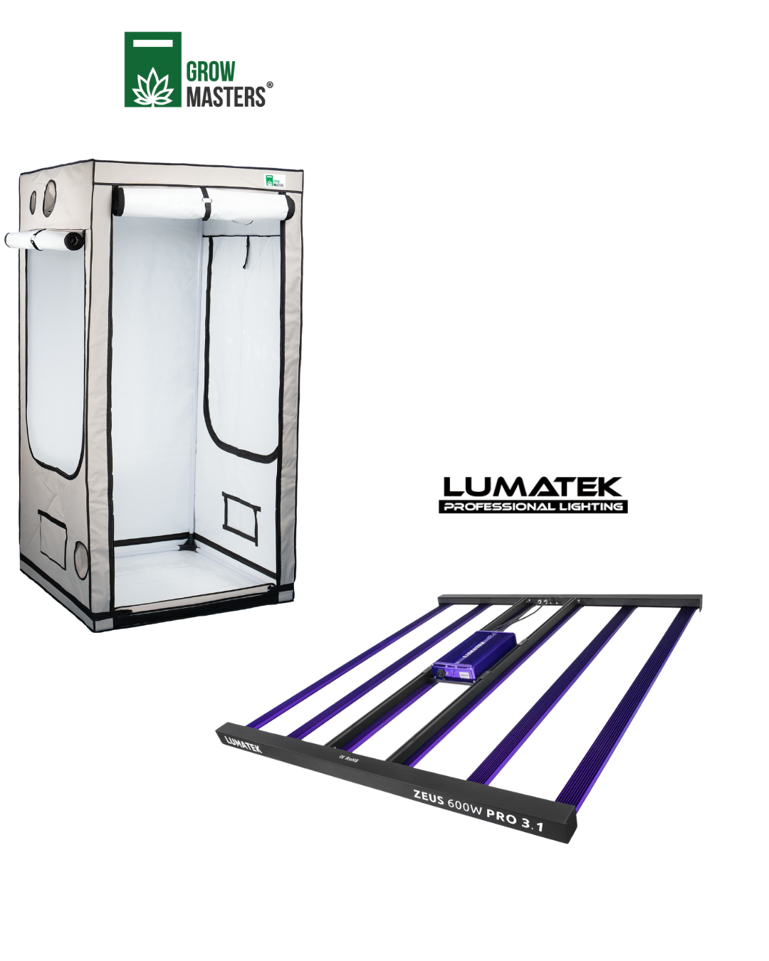 Grow Masters Set 120x120cm + Premium Led